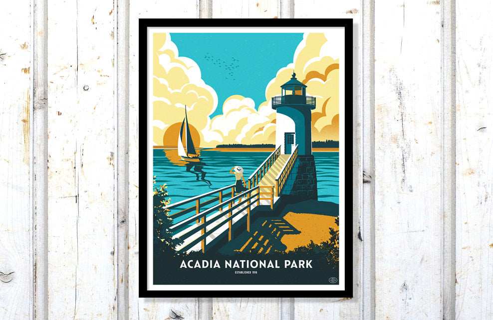 Acadia National Park Poster (Large Timed Edition)