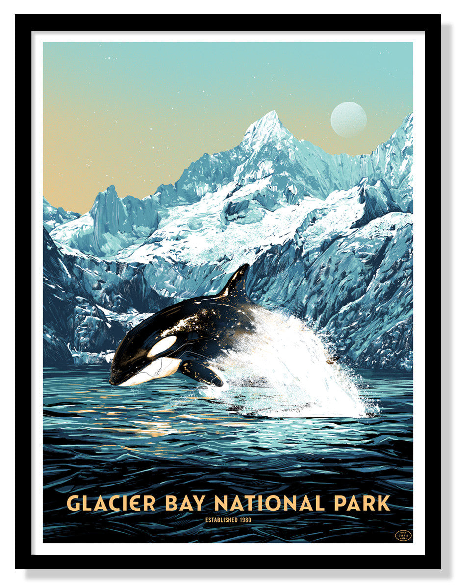 Glacier Bay National Park Poster (Large Timed Edition)