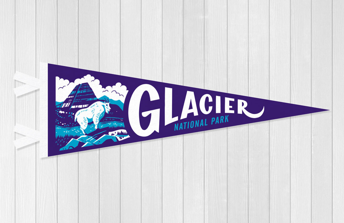 Glacier National Park Pennant