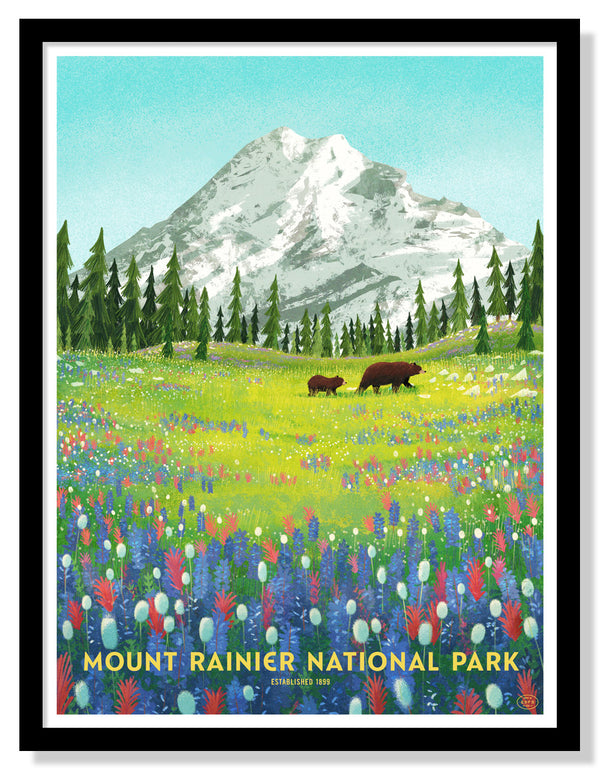 Mount Rainier National Park Poster