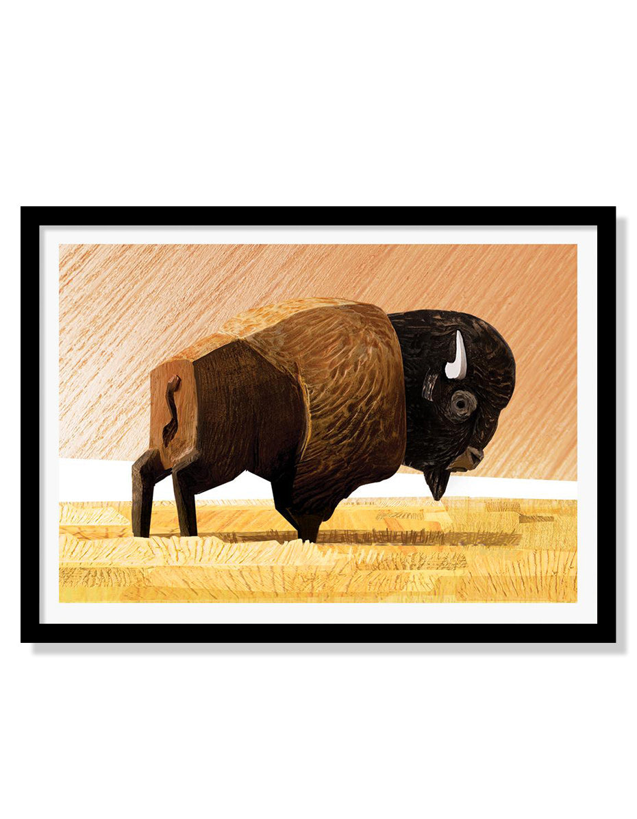 Wes the Bison Mini Print