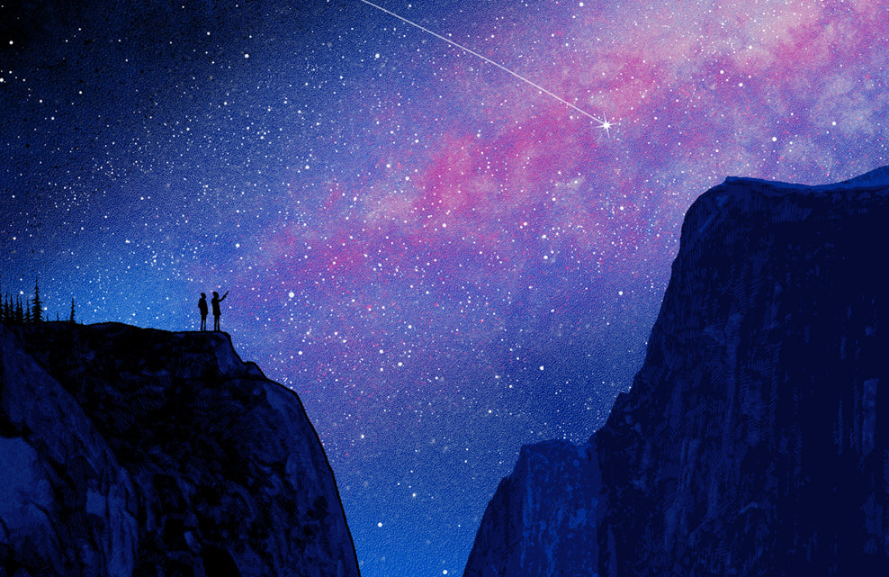 Yosemite National Park Poster (Night Sky - Large Timed Edition)